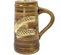 Boccale Birra 0,7 L - Krug Brocca Becher Calice - Dipinte a Mano Ceramica Grano