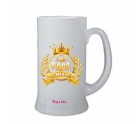 boccale birra bicchiere scritta il mio papa' il mio re regalo festa papà auguri