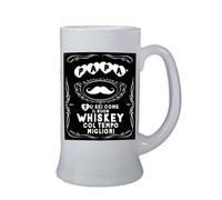 boccale birra bicchiere scritta papa' tu sei come whiskey festa compleanno