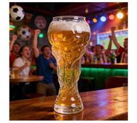 Boccale Birra per World Cup, 800ml Calice Trofeo Calcio, Bicchieri Birra Particolari Compleanno Per Guardare Le Partite Di Calcio