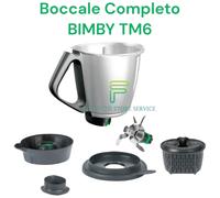 Boccale Completo Originale BIMBY TM6 Cestello Ghiera Misurino Lame Coperchio