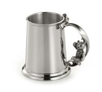 Boccale da battesimo Royal Selangor in peltro con orsetti da picnic, capacità 14