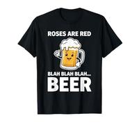 Boccale da Birra con Poesia Rossa con Parodia di Rose e Cartoni Animati Maglietta
