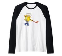Boccale da Birra con Scena di Hockey su Ghiaccio Maglia con Maniche Raglan