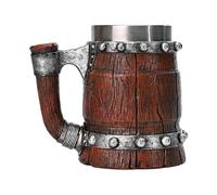 Boccale da birra in barile in legno - Boccale da birra classico, boccale in legno autentico | Boccale per amanti della birra, boccale da birra medievale, boccale da birra in legno, boccale a botte