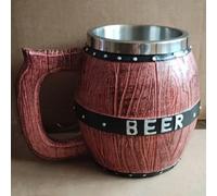 Boccale Da Birra in Legno a Forma di Secchio Bicchiere Da Birra con Manico