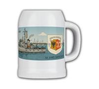 Boccale da birra M1085 Lindau Classe Nave da guerra Bundeswehr Marine #46462