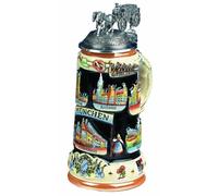 Boccale da Birra tedesco Panorama Monaco in Ba.. KI 309-MBW 0,75L Muenchen nuovo