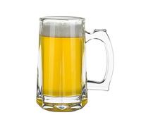 Boccale da Birra Trasparente, Bicchiere con Manico, Facile da Pulire, Ideale per Alcolici, Tè e Caffè, Un Ottimo Regalo per Papà, Marito o Amico(18)
