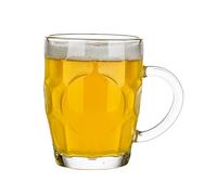 Boccale da Birra Trasparente, Bicchiere con Manico, Facile da Pulire, Ideale per Alcolici, Tè e Caffè, Un Ottimo Regalo per Papà, Marito o Amico(2)