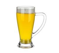 Boccale da Birra Trasparente, Bicchiere con Manico, Facile da Pulire, Ideale per Alcolici, Tè e Caffè, Un Ottimo Regalo per Papà, Marito o Amico(6)