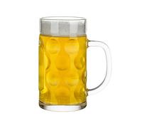 Boccale da Birra Trasparente, Bicchiere con Manico, Facile da Pulire, Ideale per Alcolici, Tè e Caffè, Un Ottimo Regalo per Papà, Marito o Amico(8)
