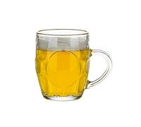 Boccale da Birra Trasparente, Bicchiere con Manico, Facile da Pulire, Ideale per Alcolici, Tè e Caffè, Un Ottimo Regalo per Papà, Marito o Amico(3)