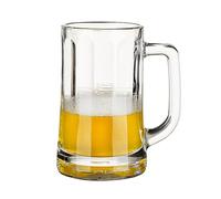 Boccale da Birra Trasparente, Bicchiere con Manico, Facile da Pulire, Ideale per Alcolici, Tè e Caffè, Un Ottimo Regalo per Papà, Marito o Amico(17)