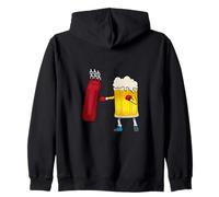 Boccale di Birra Allenamento Boxe Felpa con Cappuccio