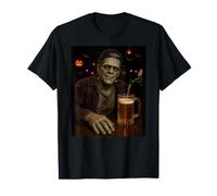 Boccale di Birra per Halloween Frankenstein Needs A Drink Maglietta