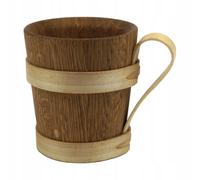 Boccale largo legno quercia 0,5 L - tazza rustica birra