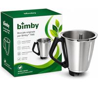 Boccale ORIGNALE per Bimby TM6, Ricambio Acciaio Inox 2,2 L con Sensore Temperatura, Resistenza Integrata per Cottura Precisa