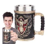 Boccali da birra per uomini, riutilizzabili e portatili, 500 ml, decorazione per la casa, studio, tutti i giorni, Natale, compleanno, Halloween