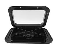 Boccaporto per Barche, Botola di Accesso Marino, Botola di Accesso al Ponte di Barche Marine e Coperchio 10-5/8 X 14-3/4 Pollici, Spazio di Apertura 7-1/2 X 11-1/2 Pollici (Black)