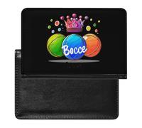 Bocce Ball Bocce Queen Porta passaporto per uomo donna in pelle PU custodia passaporto portafoglio da viaggio