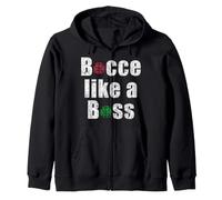 Bocce Come Un Boss Giocatore di Palla Italiano Lancio Gioco Italia Felpa con Cappuccio