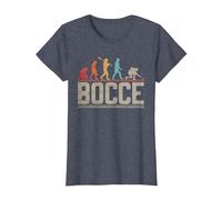 Bocce Evolution Evoluzione del Giocatore di Bocce Vintage Maglietta, Donna, Pervinca, XXL