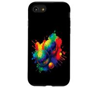 Bocce Splash Art - Set di palline colorate acquerello Custodia per iPhone SE (2020) / 7/8