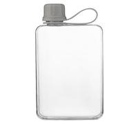 Boccetta trasparente, bottiglia d'acqua trasparente | Bicchieri per bevande piatti portatili da 500 ml - Borraccia estiva, borraccia sportiva, borraccia sottile a prova di perdite per borsa e tasca
