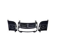 Bocchetta AC Pannello copertura griglia ventilazione aria condizionata cruscotto anteriore per Mercedes Per Benz Classe E W211 E200 E230 E260 E280 E300 03-08(Black-ABC)