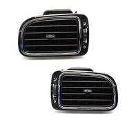 Bocchetta Aria condizionata per Auto, cruscotto Centrale Nero Brillante per VW Polo 2011 2012 2013 6RD819728 6RD819703 6RD819704, Bocchetta cromata per Presa d'Aria AC (Sinistra-Destra)
