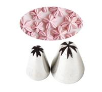 Bocchetta Compatible with decorare fiori di ciliegio, punta in acciaio inox Compatible with delicati a 5 petali, strumento professionale Compatible with dolci Consigli di pasticceria