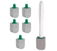 Bocchetta da toilette - Pennello da toilette usa e getta | Sistema di pulizia usa e getta del WC | Kit WC con impugnatura con ricarica | Ritorno di macchie in acqua dura | Spazzola