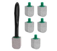 Bocchetta da toilette - Pennello da toilette usa e getta | Sistema di pulizia usa e getta del WC | Kit WC con impugnatura con ricarica | Ritorno di macchie in acqua dura | Spazzola