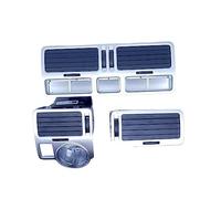 Bocchetta dell'aria per strumenti auto color argento, aria condizionata centralizzata, compatibile con VW Bora Golf 4 1JO 819 728G 1J1819710B 1J1 819 703F(1 Set)