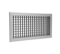 BOCCHETTA DI MANDATA AD ALETTE ORIENTABILI AlL anodizzato mm 400 x 150