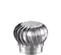 Bocchetta di ventilazione a parete con naso a toro Ventilatore da tetto con uscita aria, facile da installare, staffa zincata, rotazione non alimentata(Size:110mm)