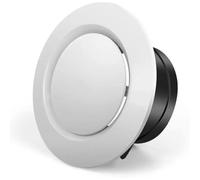 Bocchetta Di Ventilazione A Soffitto Rotonda In Plastica - Diffusore/valvola Di Estrazione Regolabile - Diffusore D'aria Rotondo, Copertura For Bocchetta(5inch 125mm)