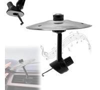 Bocchetta di ventilazione for piatti for auto, mini piatti antiurto for auto, aggiungi divertimento alla tua guida con il tamburo for auto | Un regalo fantastico for batteristi e amanti(Silver)
