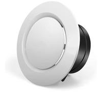 Bocchetta Di Ventilazione Rotonda In Plastica for Soffitto - Diffusore/valvola Di Estrazione Regolabile - Diffusore D'aria Rotondo, Copertura for Bocchetta(5inch 125mm)