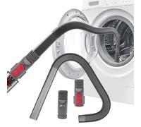Bocchetta flessibile per aspirapolvere Dyson V6 V7 V8 V10 V11 V12 V15, bocchetta per aspirapolvere con bocchetta flessibile e ugello piatto lungo, accessorio per asciugatrici, prese d'aria e auto