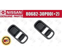 Bocchetta maniglia porta interna Nissan OEM 80682-30P00 (x2) per Skyline R32 GTR