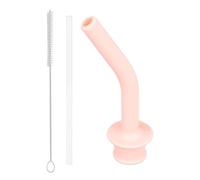 Bocchetta per cannuccia curva in silicone, ugello per aspirazione cannuccia a prova di perdite | Cannucce per bere a prova di perdite, ugello di aspirazione tipo pressa, set di cannucce portatili con