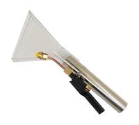 Bocchetta per tappezzeria divani tappeti macchina per lavare auto ugello pulizia divano inox 38 mm trasparente per pulitore ugello aspiraliquidi aspirapolvere lava aspira estrazione (190mm)