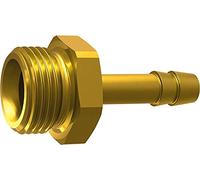 Bocchetta per tubo flessibile da avvitare, G 1/2 a., per tubo LW 6 mm, SW 24, ottone, pressione di lavoro max. 25 bar Max. 150 °C