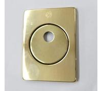 BOCCHETTA ROSETTA QUADRA PER PORTA PORTONE BLINDATO, PIASTRINA PER CILINDRO EUROPEO PREDISPOSTO PER POMO OTTONE LUCIDO 82X62 COMPLETA DI VITI DI FISSAGGIO SECUREMME