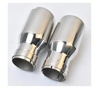 Bocchetta Scarico 1 Pezzo Tubo Scarico In Acciaio Inossidabile Lucido Con Bordo Smussato E Punta Silenziatore Lucida Messa A Punto Tubo Scarico Per Automobili(51-76mm)