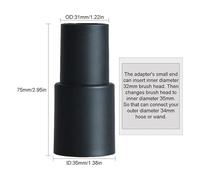 Bocchetta universale for aspirapolvere da 32 mm e 35 mm, accessori for testina di aspirazione compatibili con Karcher, Philips, Henry e Hetty, bocchetta for fessure.(9pcs)