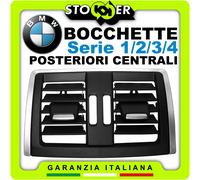 Bocchette AC Aria Condizionata Posteriori Centrali Cromate per BMW Serie 1 2 3 4