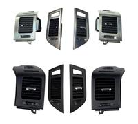 Bocchette aria auto Per Mitsubishi Per Pajero Per Montero V87 V93 V95 V97 V98 Pannello strumenti A/C Aria condizionata Presa d'aria Griglia bocchetta aria(Silver-D)